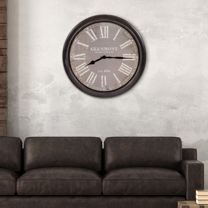 NielsenBainbridge Oversized Glenmont 30" Wall Clock Wayfair